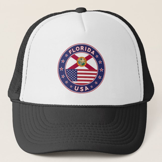 Casquette Floride, T-shirt Floride, autocollant Floride (Devant)