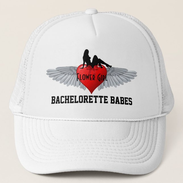 Casquette Flower girl bachelorte (Devant)