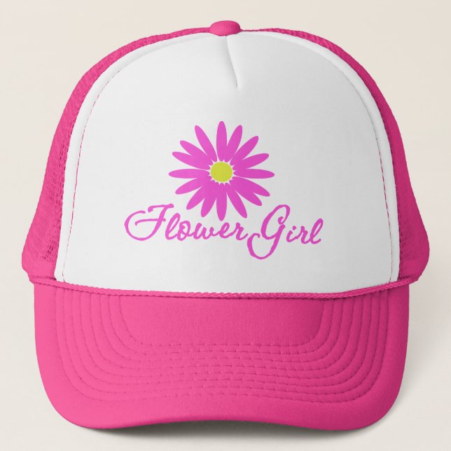 Casquette Flower Girl Daisy/ Rose (Devant)