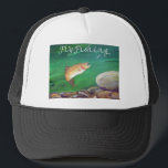 Casquette Fly Fishing Trout Salmon / Rainbow Trout Gift<br><div class="desc">Hi this is a excellent present for the Fisherman or Fisher Woman in your Life.</div>