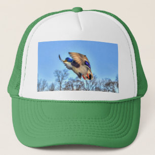 Casquette Flying Mallard Duck Drake Wildlife Photo
