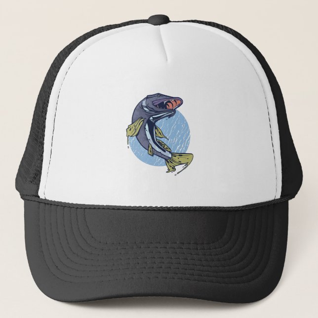 Casquette Flying Pike, Catch Big River Predatory Fish (Devant)