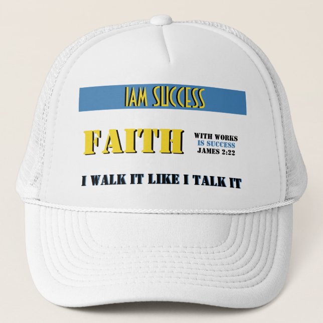 CASQUETTE FOI AVEC ŒUVRES (Devant)