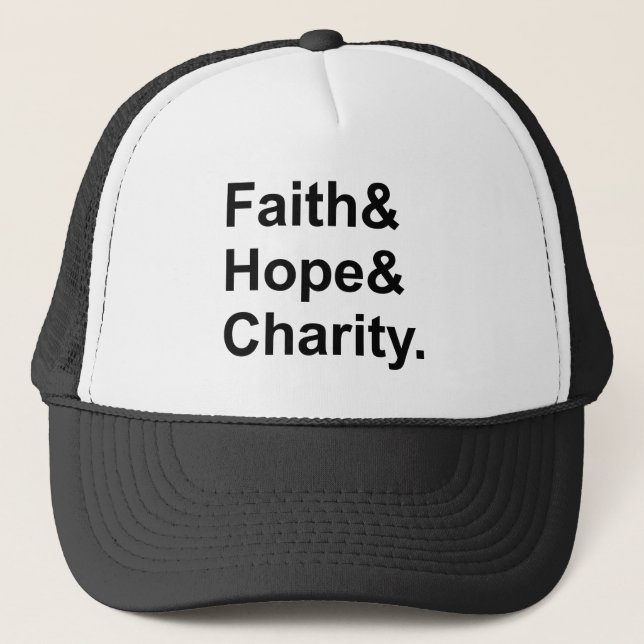 Casquette Foi Espérance Charité | Saints Martyrs Chrétiens (Devant)