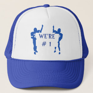 CASQUETTE FOOTBALL BLEU ET BLANC