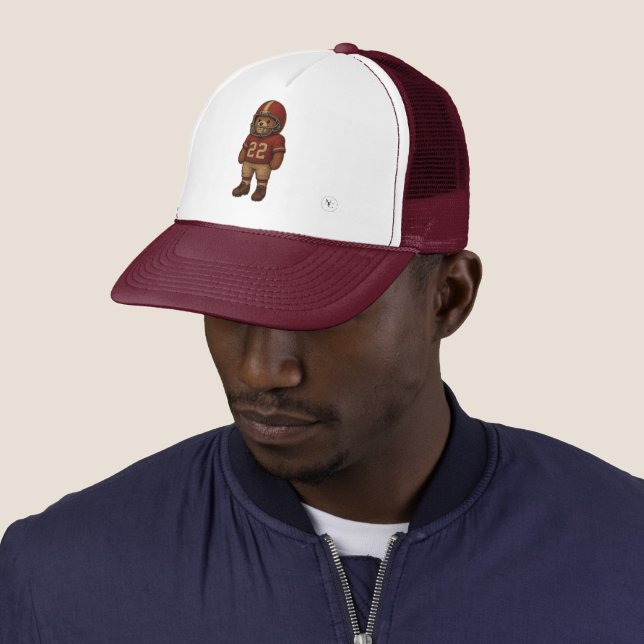 Casquette Football Teddy trucker hat (En situation)