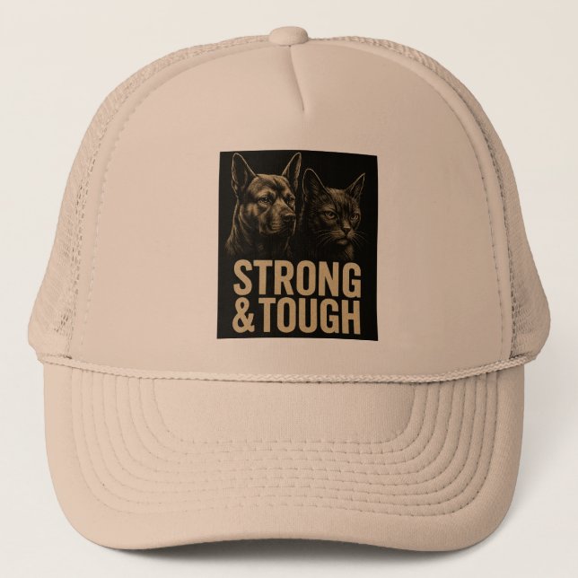 Casquette Force et résilience : Gras Art pour animaux de com (Devant)