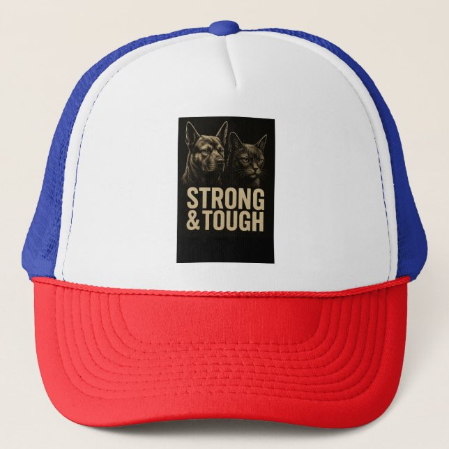 Casquette Force et résilience : Gras Art pour animaux de com (Devant)