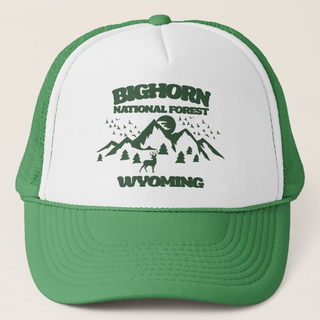 Casquette Forêt nationale de Bighorn Wyoming (Devant)