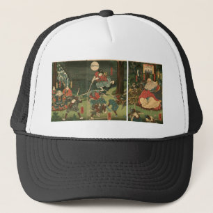Casquette Formation samouraï avec Tengu, Circa 1859