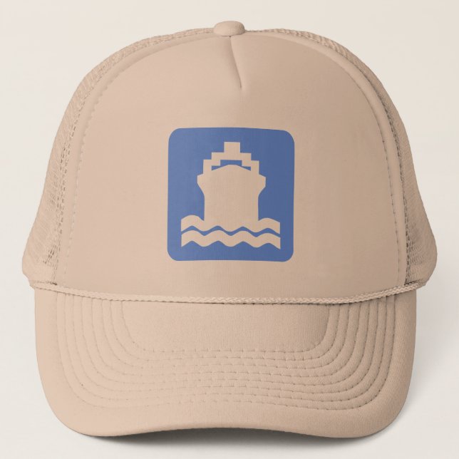 Casquette Forme du navire - Bleu bébé (Devant)