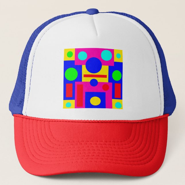 Casquette Formes géométriques colorées (Devant)