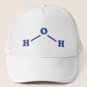 Casquette Formule chimique moléculaire de l'eau
