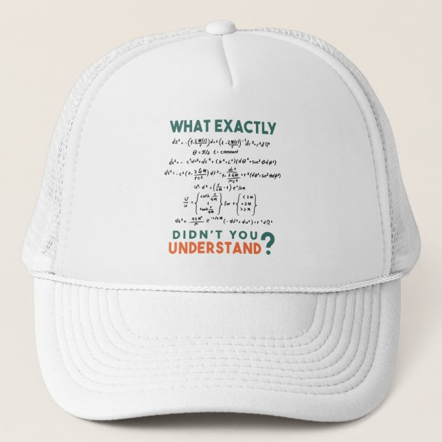 Casquette Formule physique : blague (Devant)