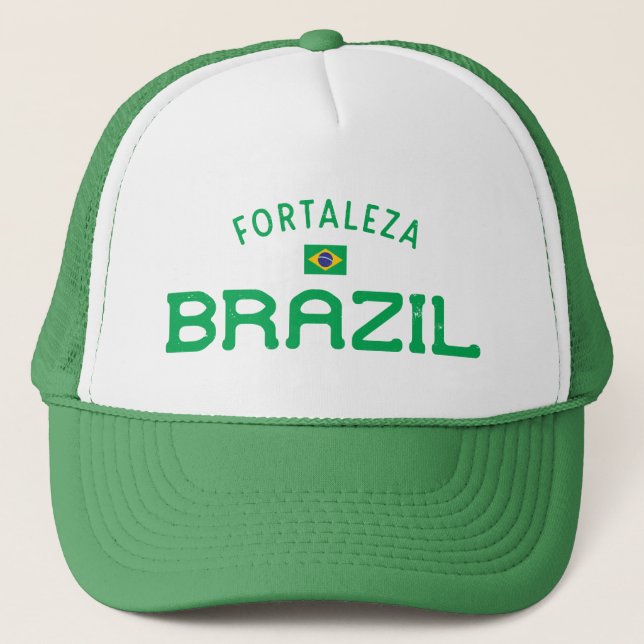 Casquette Fortaleza Brésil en détresse (Devant)