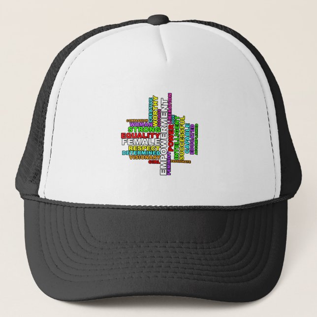Casquette Forte femme Word Cloud (Devant)