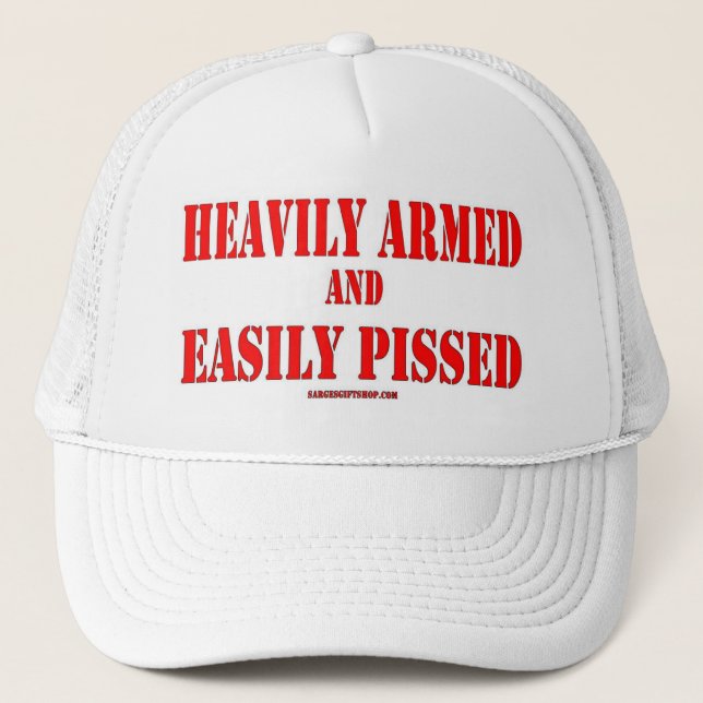 CASQUETTE FORTEMENT ARMÉ ET FACILEMENT PISÉ (Devant)