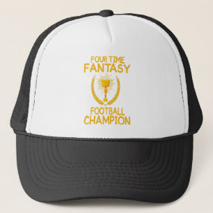 Casquette four time fantasy football champion gift