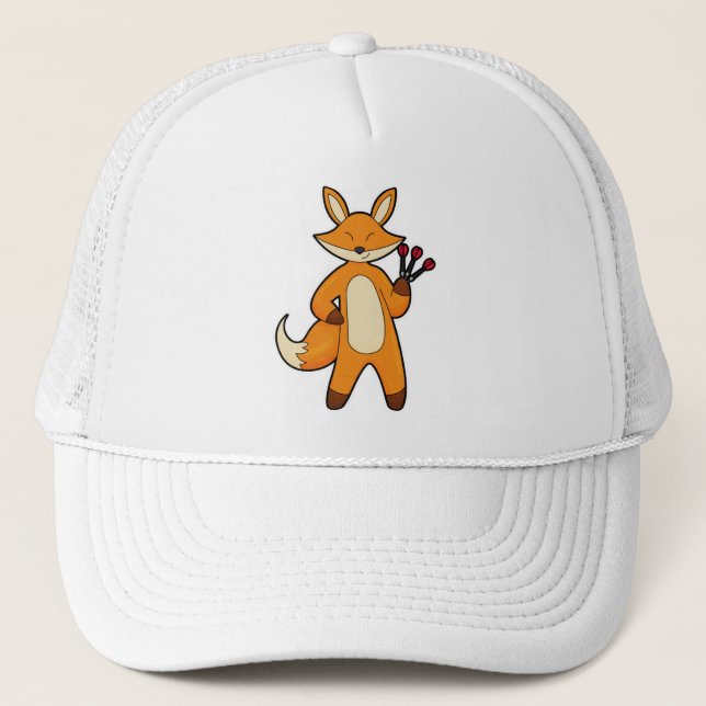 Casquette Fox en Dart player avec Darts (Devant)
