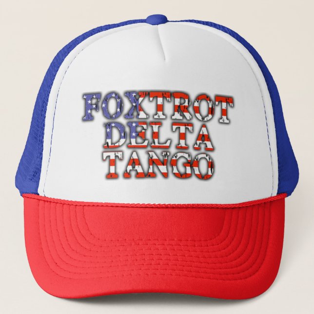 Casquette Foxtrot Delta Tango Patriotique (Devant)