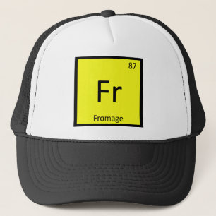 Casquette Fr - Chimie du Fromage Symbole du tableau périodiq