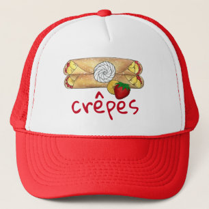 Casquette Fraise Banana Crêpe Crêpe Crêpe Crêpe Cuisine Fran
