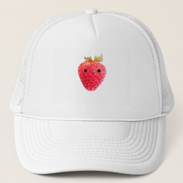 Casquette Fraise heureuse (Devant)