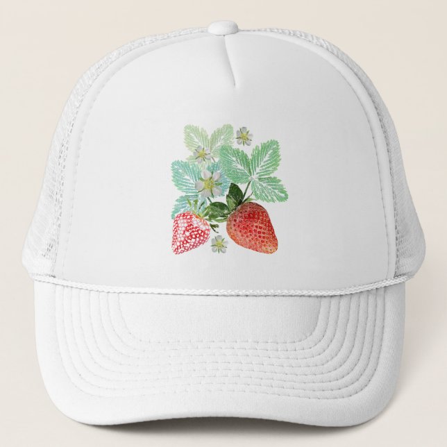 Casquette fraises, baies, rouge, frais, mûr, sucré, nourritu (Devant)