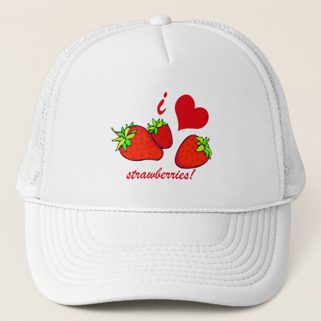 Casquette Fraises du coeur I (Devant)
