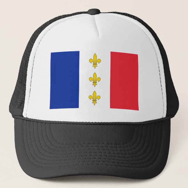 Casquette France - Tricolor & Fleurs-de-Lys (Devant)