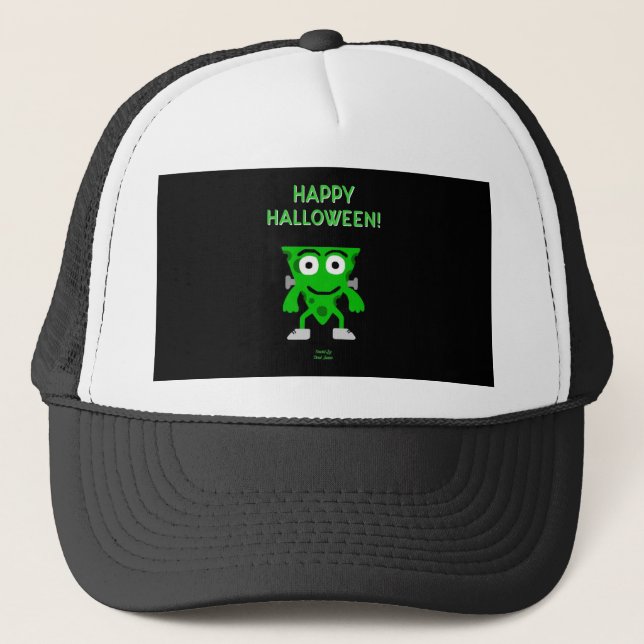 Casquette FrankenCheese Halloween Salutations Trucker Chapea (Devant)