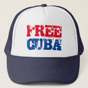 Casquette Free Cuba SOS Cuba rouge blanc bleu