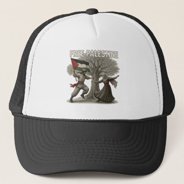 Casquette Free Palestine Cap – Symbol of Strength (Devant)