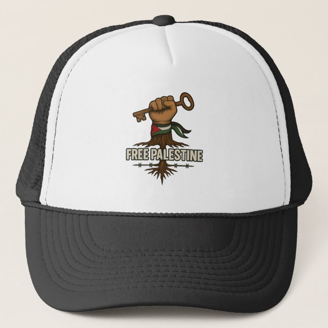 Casquette Free Palestine – Soutenez la liberté (Devant)
