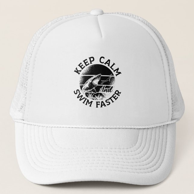 Casquette Freediver Gardez Le Calme Et La Baignade Plus Rapi (Devant)