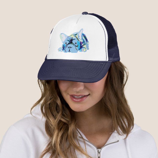 Casquette French Bulldog Puppies Trucker Hat (En situation)