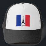 Casquette French flag & Eiffel Tower - France /sports fans<br><div class="desc">Baseball/Trucker Hats: France & Eiffel Tower - love my country and French flag travel patriots /sports fans</div>