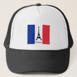 Casquette French flag & Eiffel Tower - France /sports fans<br><div class="desc">Baseball/Trucker Hats: France & Eiffel Tower - love my country and French flag travel patriots /sports fans</div>