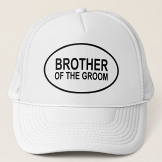 Casquette Frère du marié épousant l'ovale