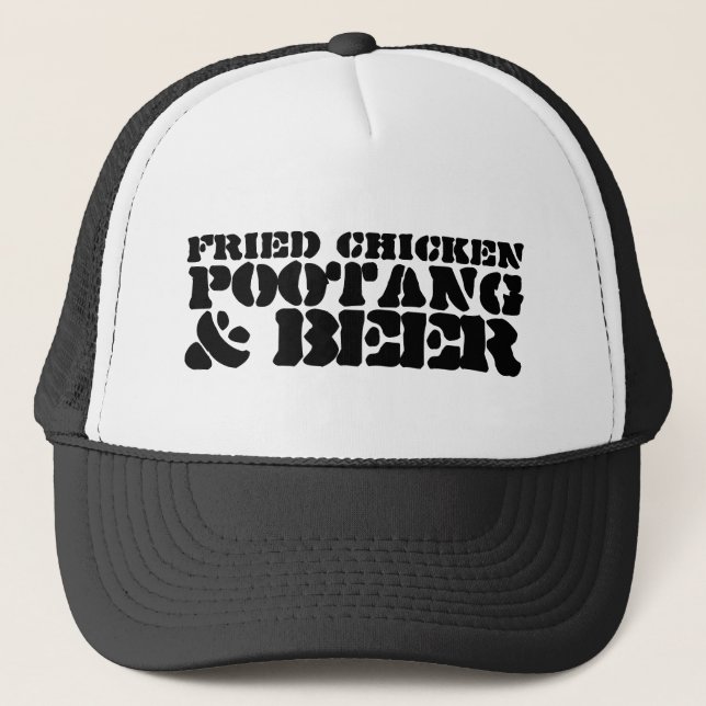 CASQUETTE FRIED CHICKEN POOTANG & BEER (Devant)