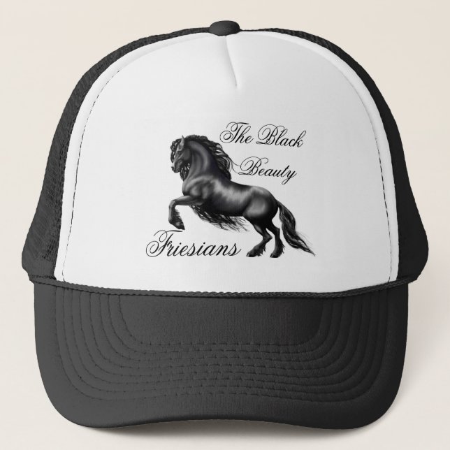 Casquette Friesians, lettre noire (Devant)