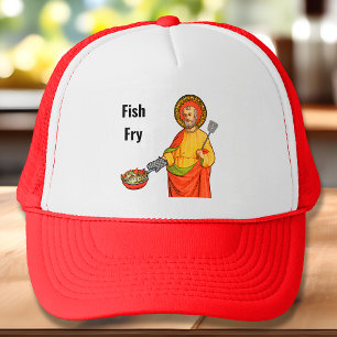 Casquette Friture de poisson (détail de St. Pierre)