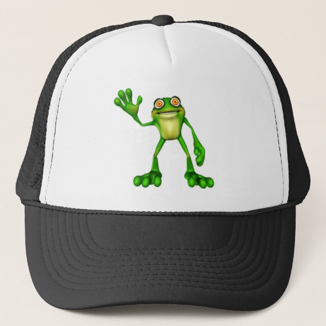 Casquette Froggie la chouette grenouille à caricatures (Devant)
