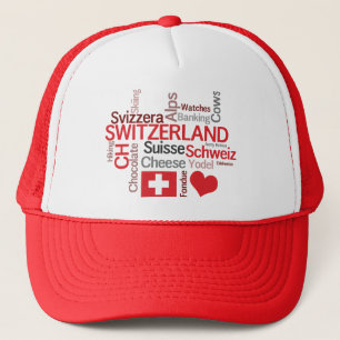Casquette Fromage de chocolat de la Suisse d'amour de