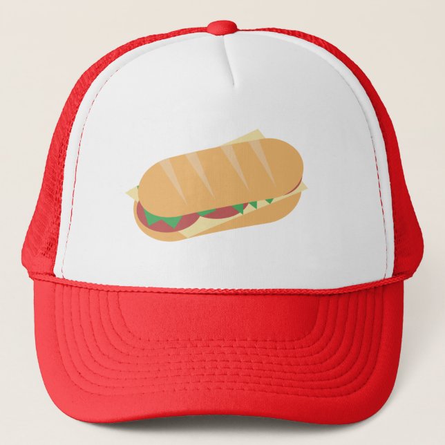Casquette Fromage Sub Sandwich Foodie (Devant)