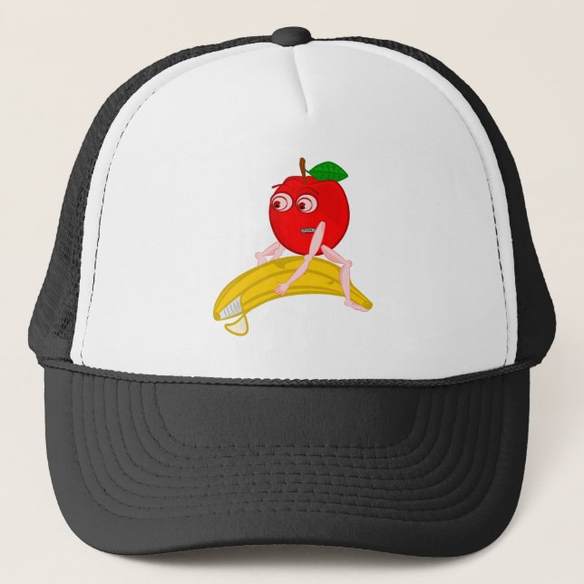 Casquette Fruit d'ostéopathe drôle Pomme Straightening une b (Devant)
