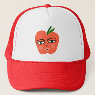 Casquette Fruits amusants Pomme rouge