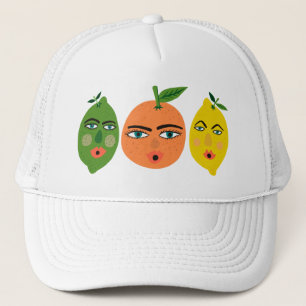 Casquette Fruits d'agrumes amusants Citron Lime Orange