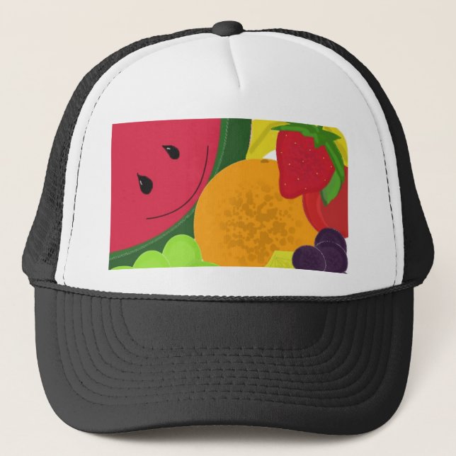 Casquette Fruits de dessin animé mignons (Devant)