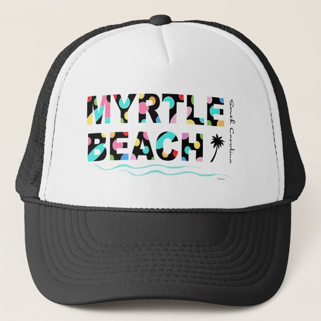 Casquette Fun Myrtle Beach, SC Cool graphique (Devant)